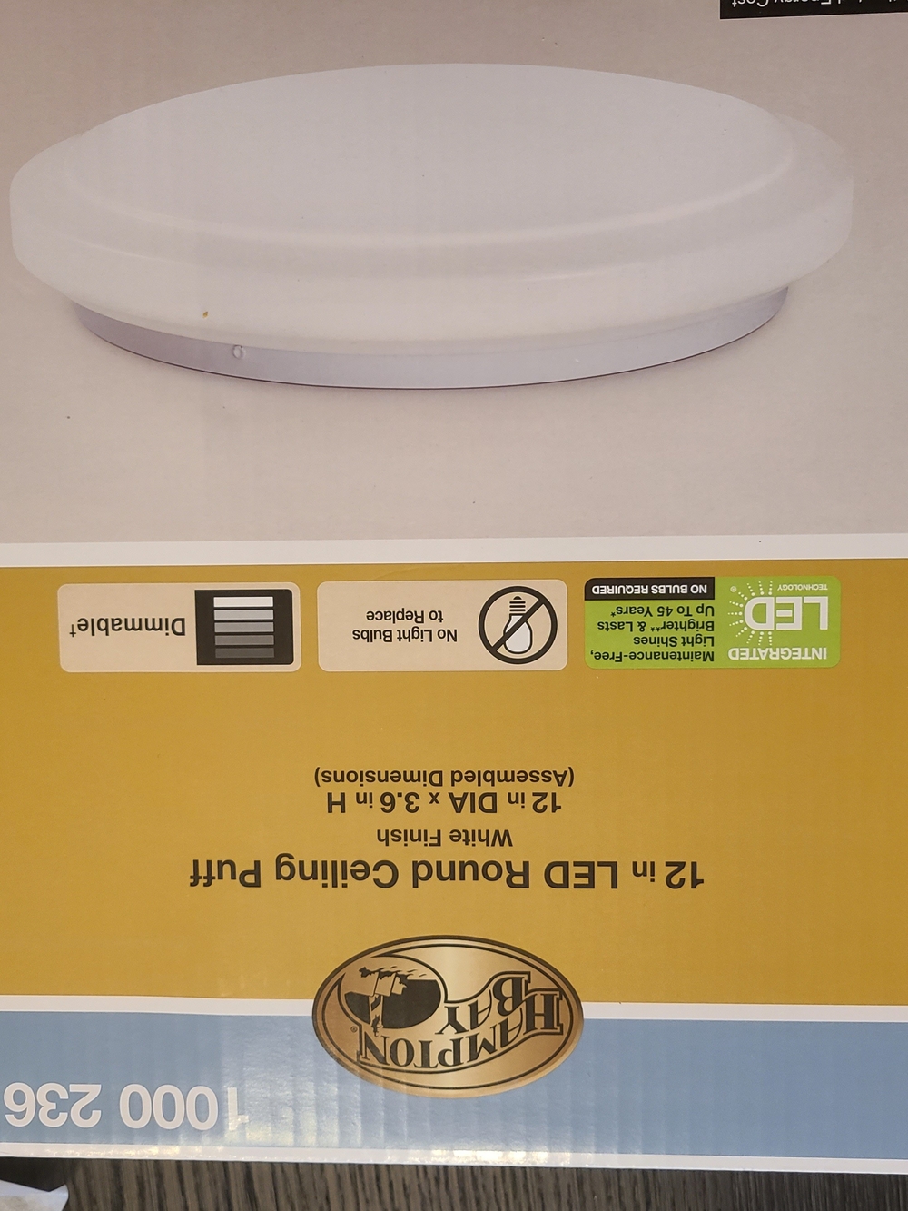 White LED Round Ceiling Light Flush Mount
